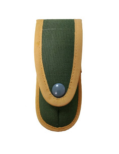 Funda navaja verde con bordes amarillos