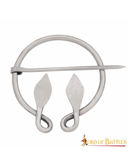 Keltische bladbroche van roestvrij staal