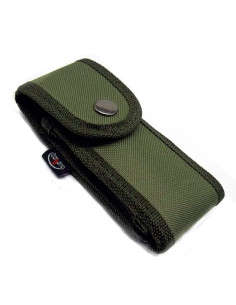 Funda nylon acolchada verde para navajas (12 cm.)