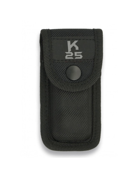 Zwarte K25 gevoerde nylon koffer (8 cm.)
