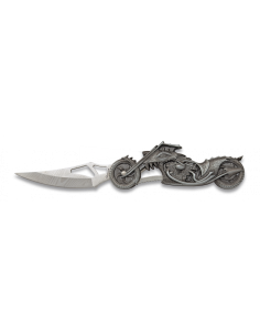 Albainox merk Dragon motorfiets design zakmes (21,1 cm.)