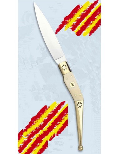 Navaja marca Albainox modelo Astesanía Catalana hueso (26,6 cm.)