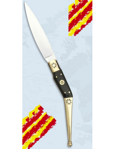 Albainox-mærket kniv model Artesanía Catalana tyrehorn (26,6 cm.)