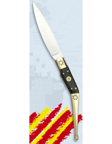 Albainox-mærket kniv model Artesanía Catalana tyrehorn (18,5 cm.)