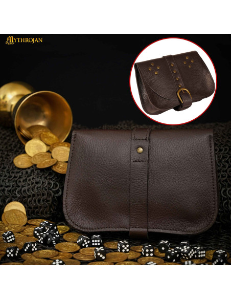 Schwarze mittelalterliche Tasche,...