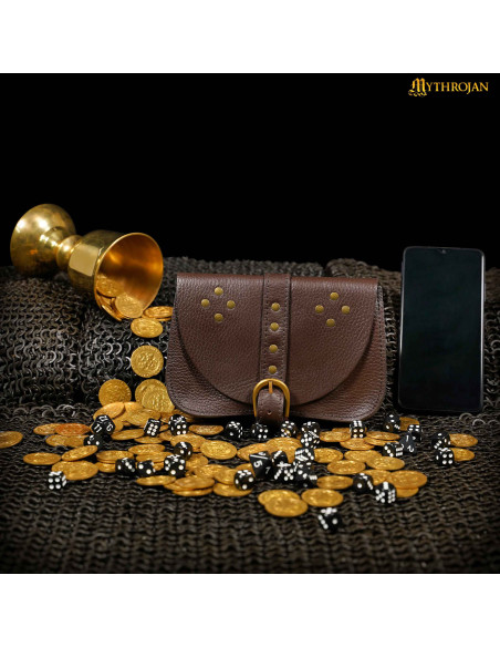 Braune mittelalterliche Tasche,...