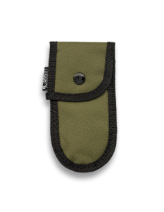 Grøn nylon kuffert til knive (13 x 6 cm.)
