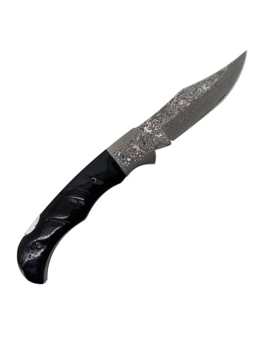 Albainox mærket Damaskus stålkniv (17,5 cm.)