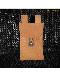 Braune mittelalterliche Tasche, Gürteltasche, für...