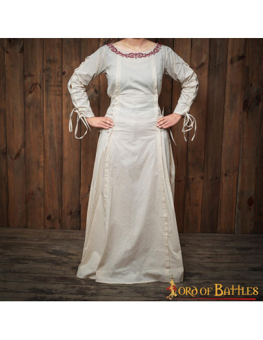 Middelalderlig eventyrlig prinsessekjole i bomuld ⚔️ Tienda Størrelse L