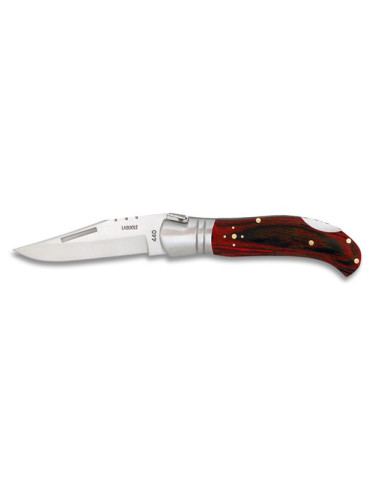 Messer der Marke Albainox, Typ Laguiole, rotes Mikarta (18,3 cm).