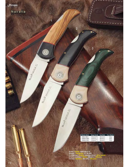 Muela Locking Naval Knife, oliventræ