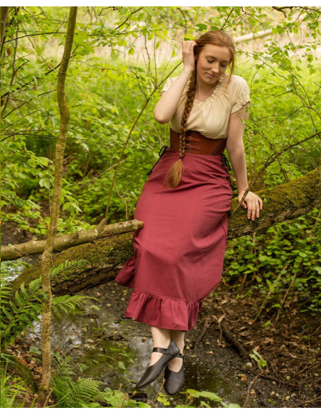 Falda medieval Nelly algodón en color... Falda medieval Nelly algodón en color...