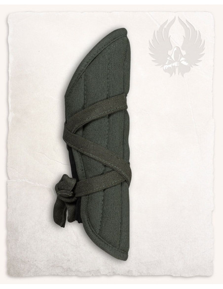 Olivgrüne gepolsterte Farald-Armschienen