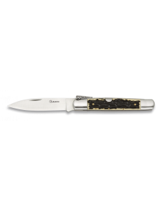 Machetemesnummer. 1 hertengewei handvat (lemmet 8,50 cm.)
