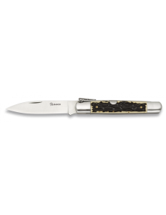 Navaja machete num. 0, mango asta de ciervo (hoja 7,5 cm.)