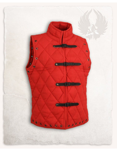 Mittelalterlicher Gambeson Arthur Red auf Leinwand