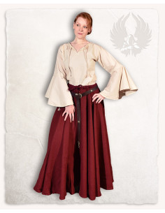 Felice middeleeuwse damesblouse in crème 2