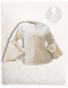 Felice middeleeuwse damesblouse in crème