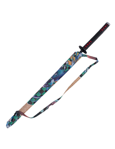 Paraguas mango katana Tanjirou Kamada... Paraguas mango katana Tanjirou Kamada...
