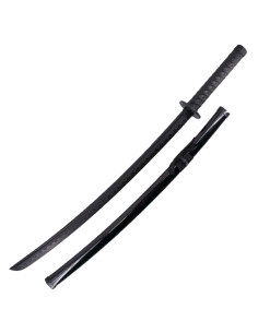 Katana negra de entrenamiento, hoja ABS gran resistencia
