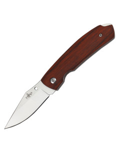 Tredje mærke kniv med rødt træskaft (15,9 cm)