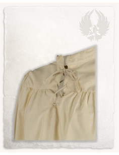 Camisa medieval Roland en Crema, unisex 2