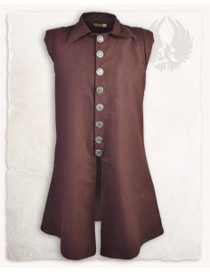 Middelalderbrun Tilly-vest i bomuld, 1600-tallet