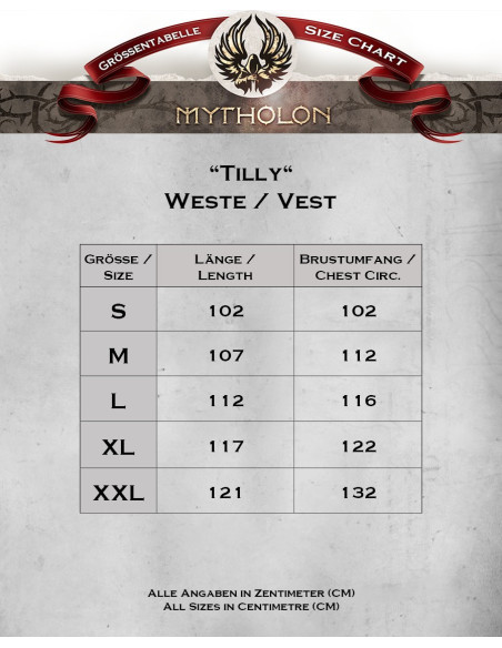 Mittelalterliche braune Tilly-Weste...