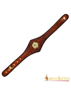 Handgefertigtes braunes Tudor-Lederarmband mit... 2