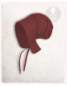 Crespina medieval de campesina modelo Greta, color burdeos