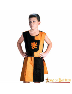 Tabardo niño escudo León Rampante, amarillo-negro