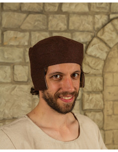 Sombrero medieval Rafael en marrón