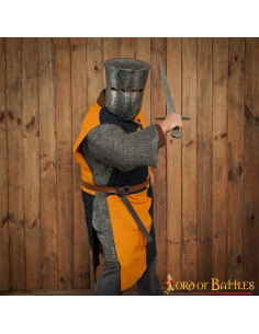 Herrenwappenrock „Lion Rampant Shield“, gelb-schwarz 2