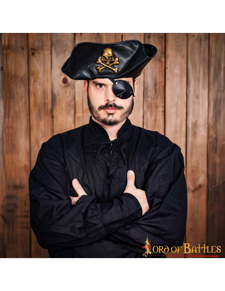 Camisa pirata clásica o renacentista,...