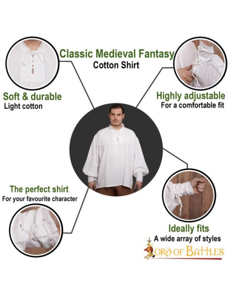 Klassiek of Renaissance piratenshirt,...