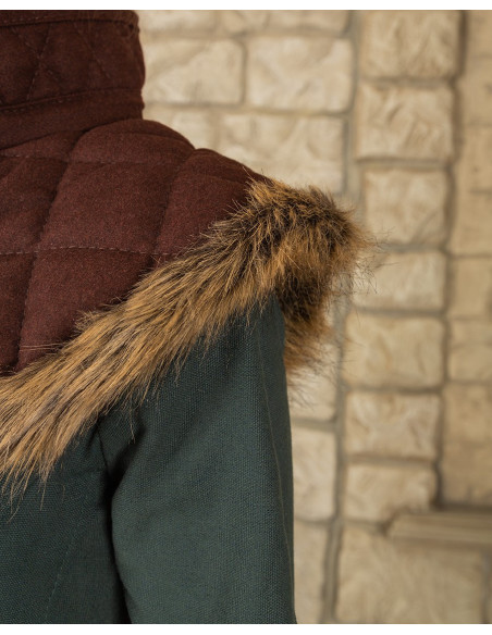 Nimue kløft i uld, brun