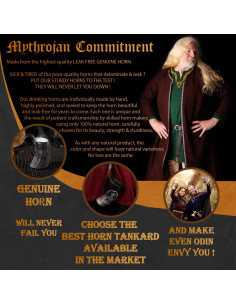 Jarra de cuerno para hidromiel Viking Lair (600 ml.) 2