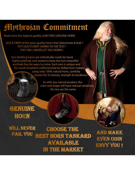 Jarra de cuerno para hidromiel Viking...