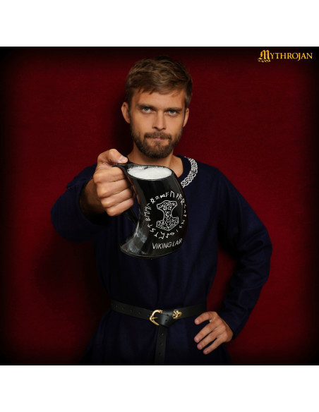 Jarra de cuerno para hidromiel Viking...