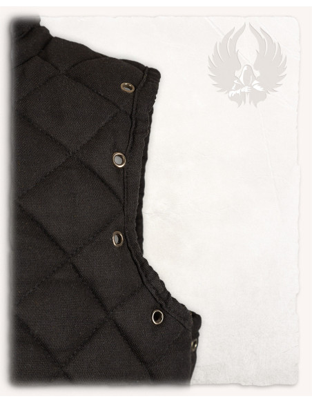 Middeleeuwse lange zwarte mouwloze...