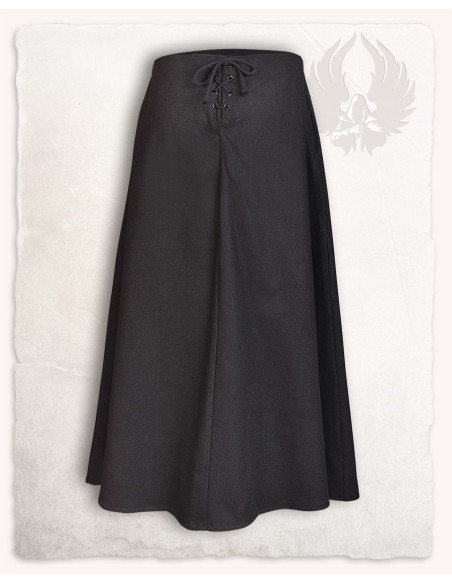 Falda medieval en algodón negro,... Falda medieval en algodón negro,...