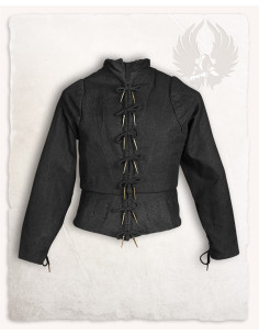 Jubón medieval de armar Tudor - Negro