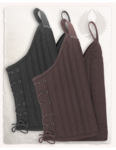 Musleras medievales acolchadas Leopold - negras 2