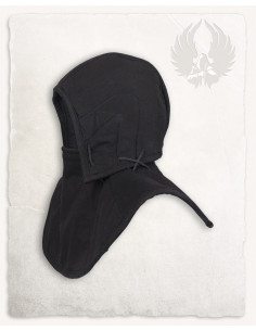 Matchende Aulber Medieval Gorget and Guard - Sort