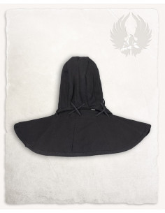 Bijpassende Aulber Middeleeuwse Gorget en Guard - Zwart 2