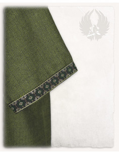 Túnica medieval noble Sigbert - Verde oliva 2