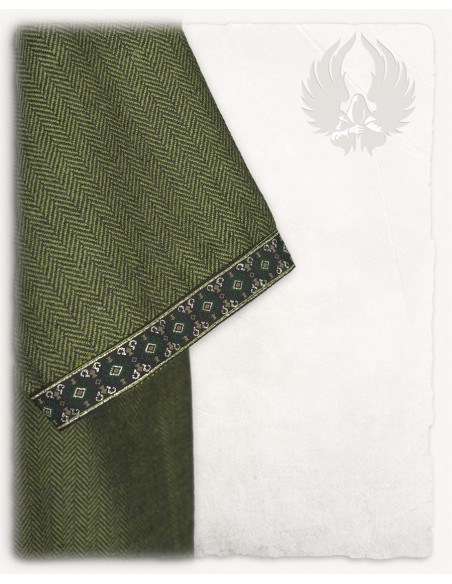 Túnica medieval noble Sigbert - Verde...