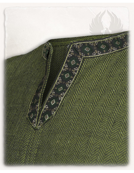 Túnica medieval noble Sigbert - Verde...