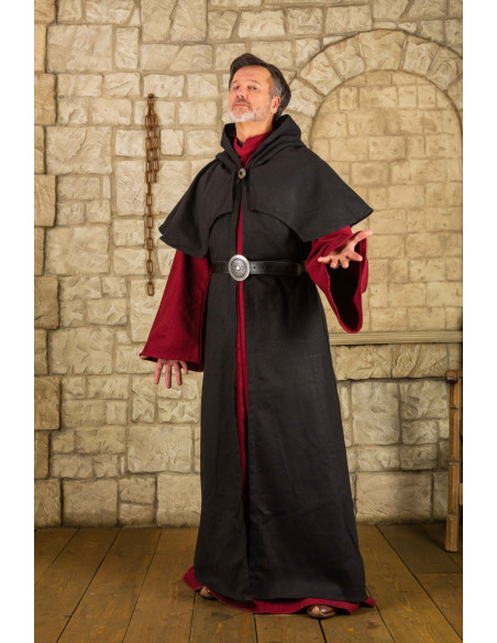 Túnica abierta Abraxas con capucha -...